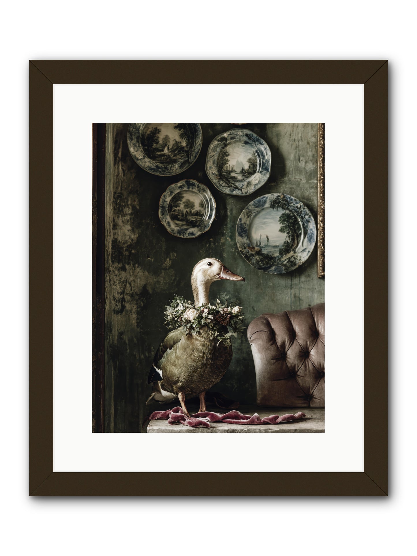 Mulberry -- Framed Print - Black 12x16