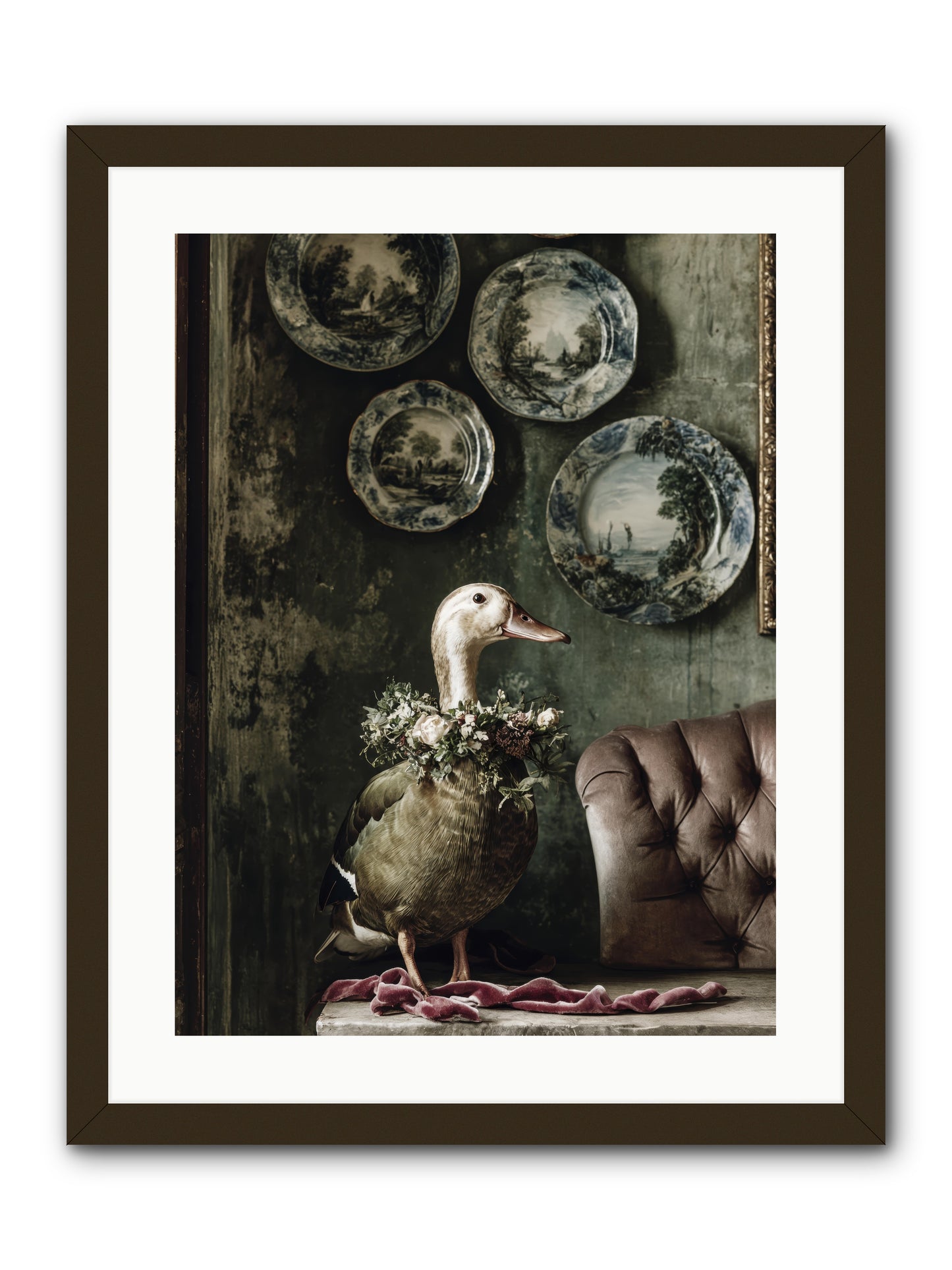Mulberry -- Framed Print - Black 18x24