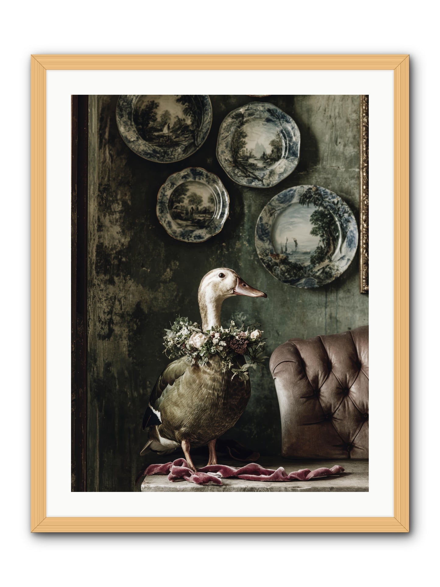 Mulberry -- Framed Print - Natural 24x32