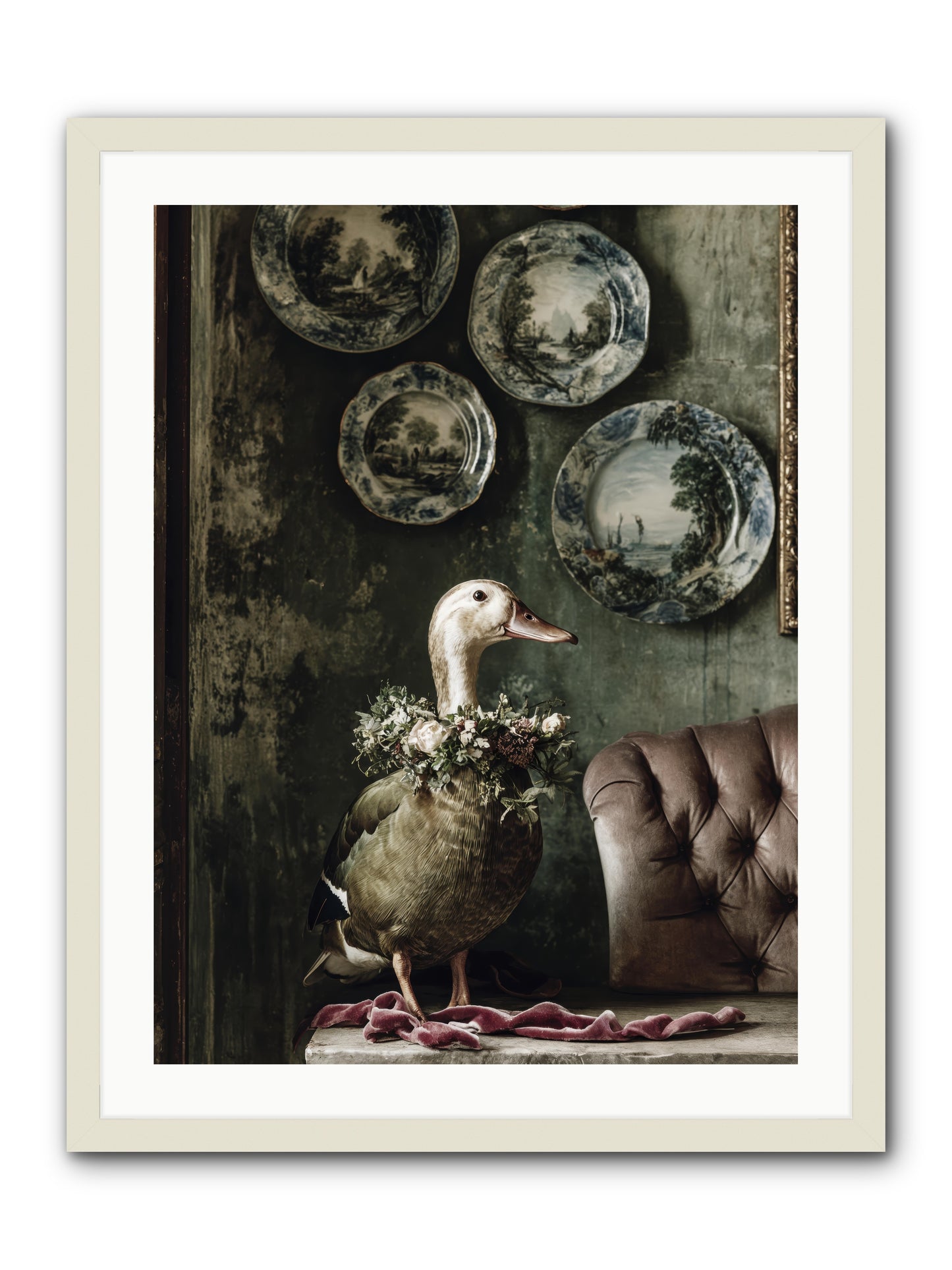 Mulberry -- Framed Print - White 24x32
