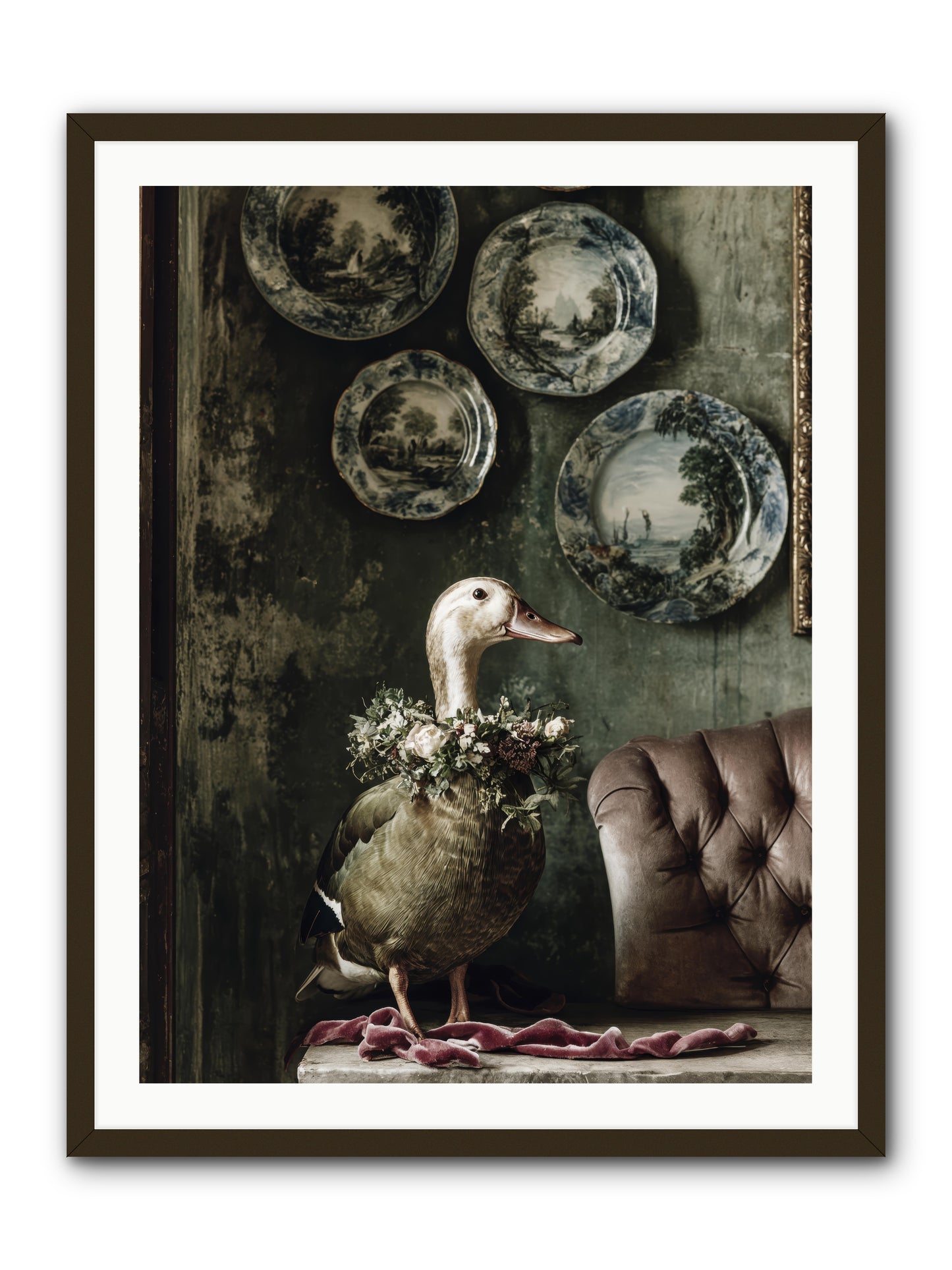 Mulberry -- Framed Print - Black 30x40