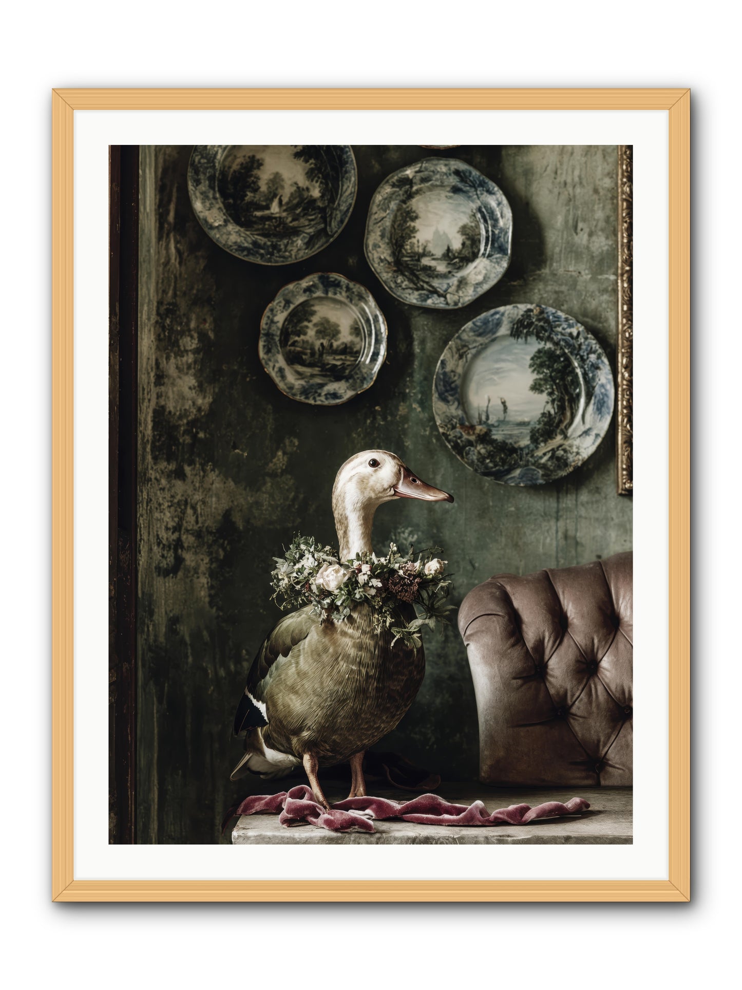 Mulberry -- Framed Print - Natural 30x40