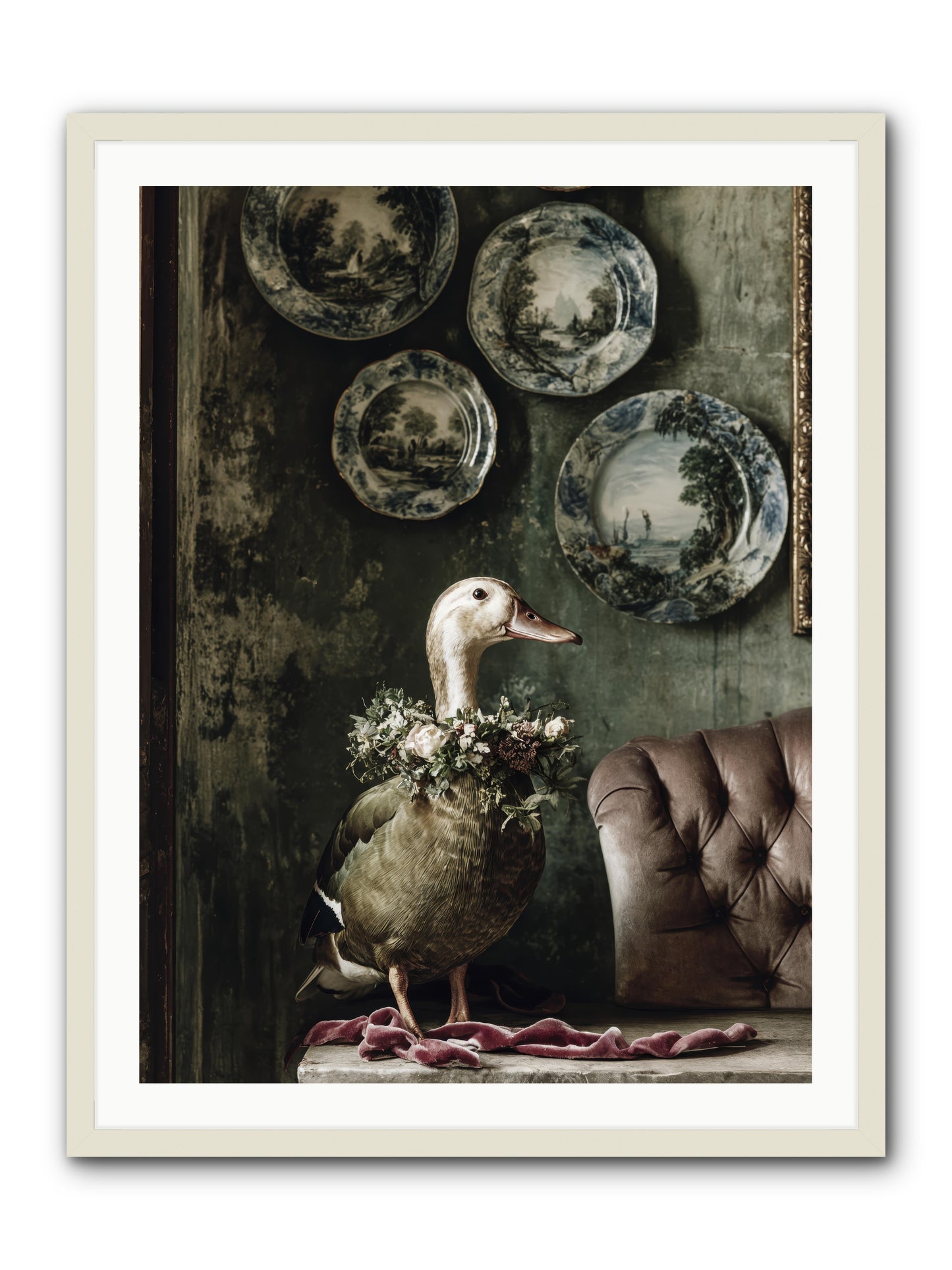 Mulberry -- Framed Print - White 30x40