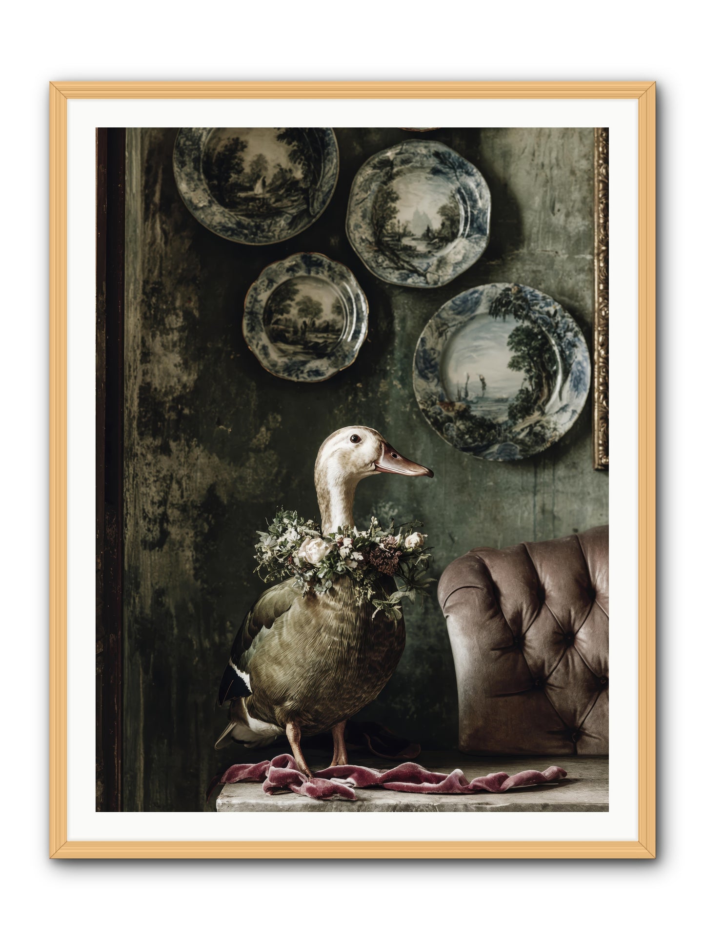 Mulberry -- Framed Print - Natural 36x48