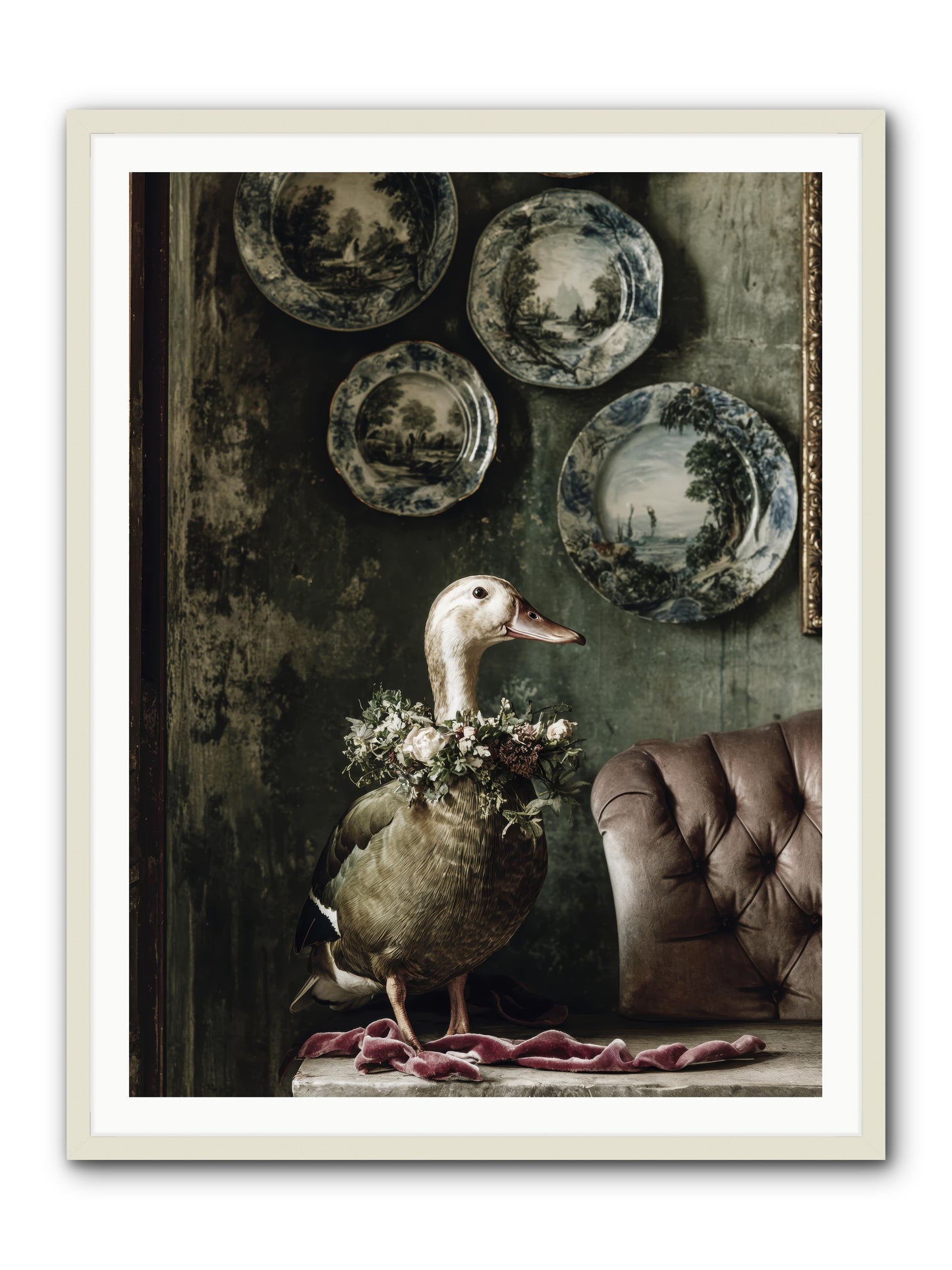 Mulberry -- Framed Print - White 36x48
