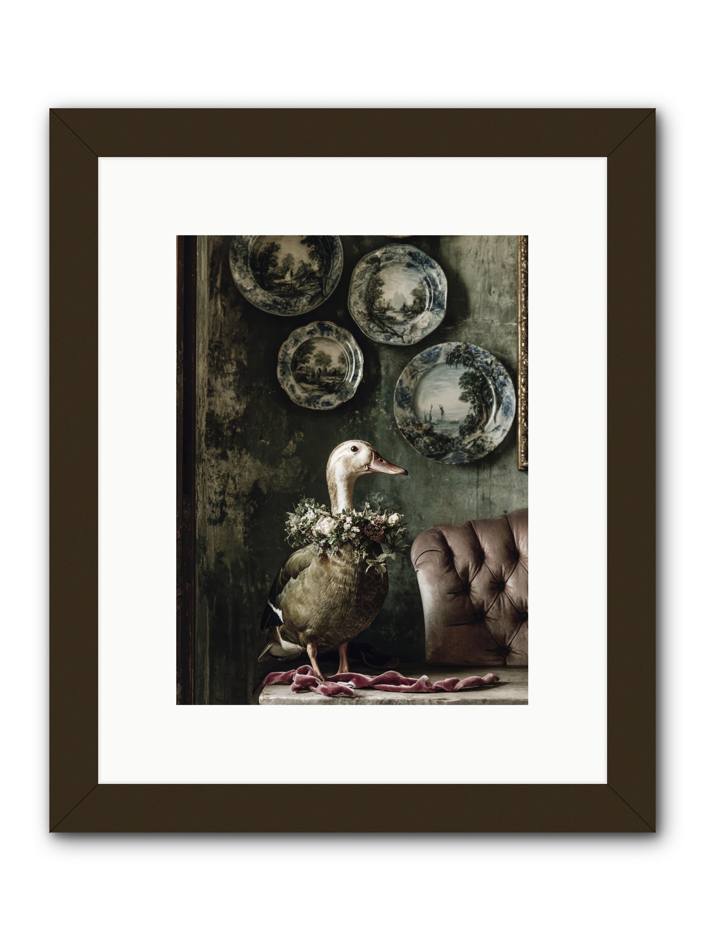 Mulberry -- Framed Print - Black 9x12
