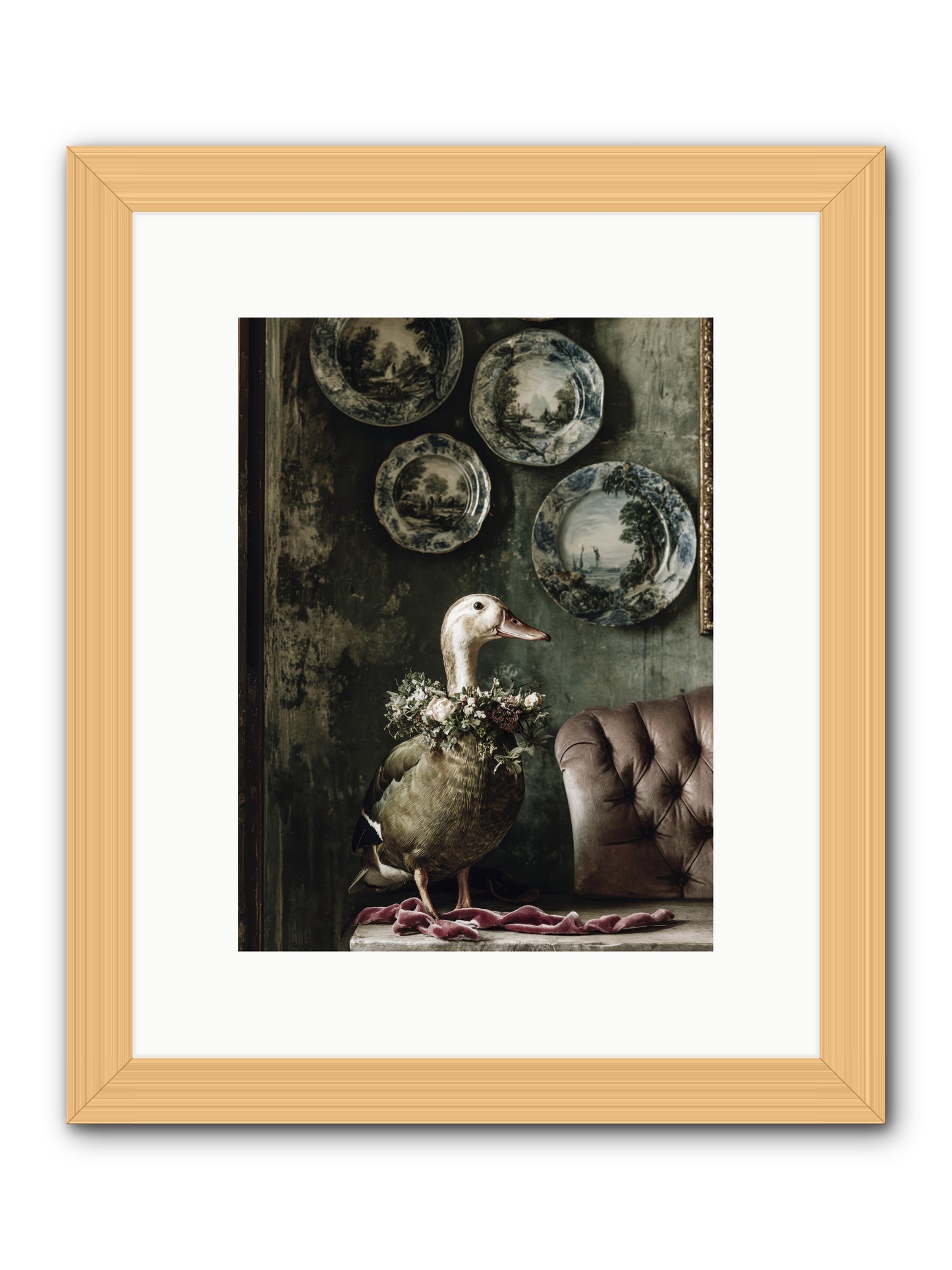 Mulberry -- Framed Print - Natural 9x12