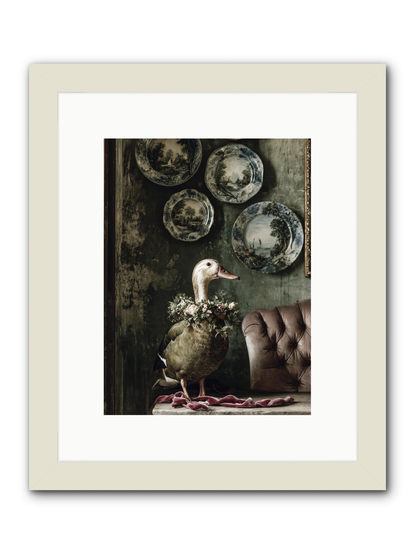 Mulberry -- Framed Print - White 9x12
