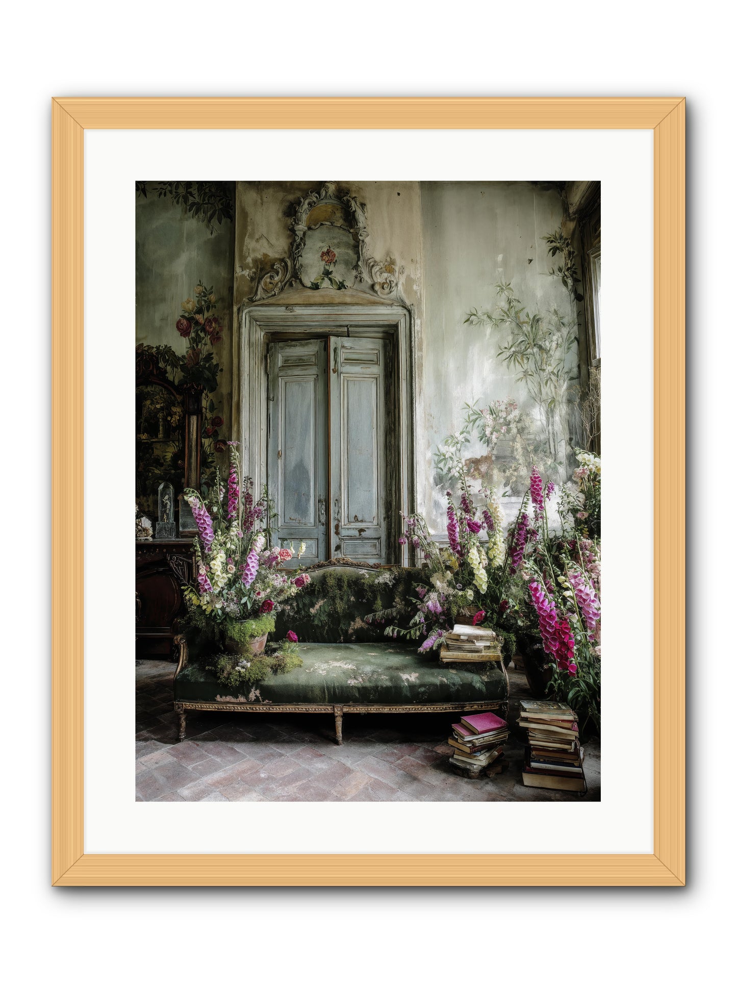 Music of the heart -- Framed Print - Natural 18x24