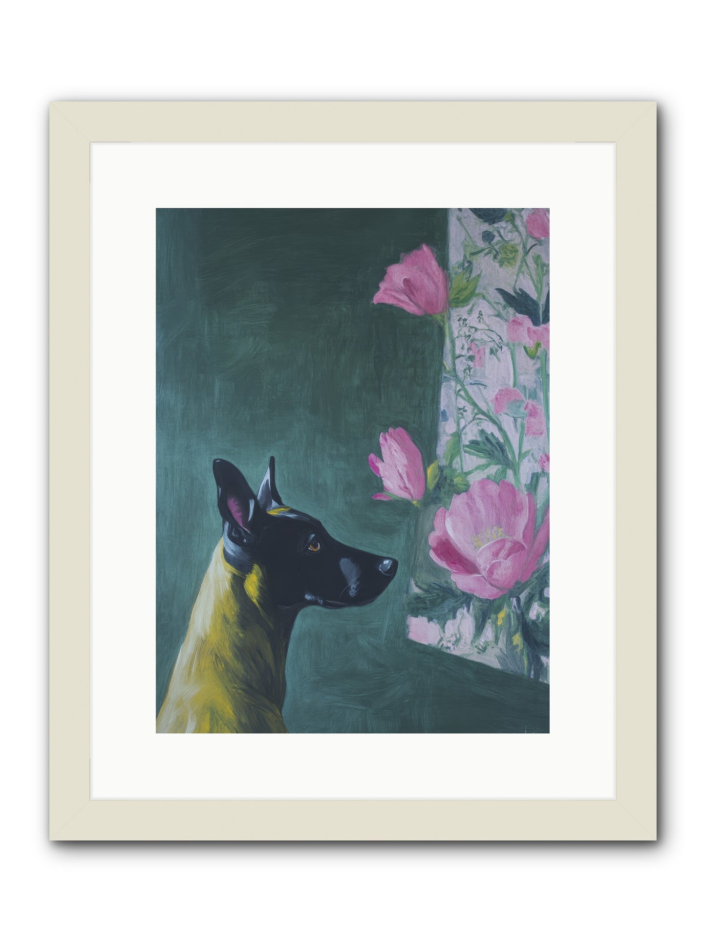 My Dashing Fellow -- Framed Print - White 12x16