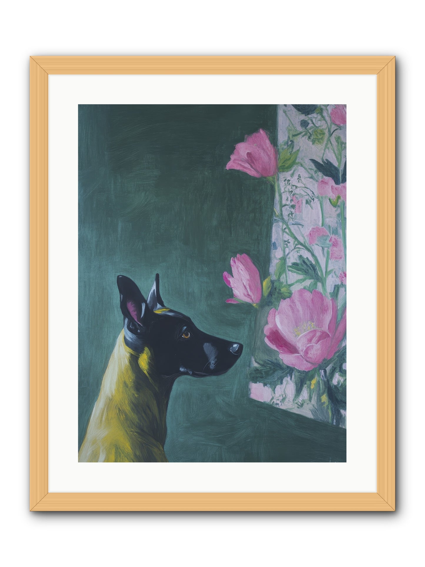 My Dashing Fellow -- Framed Print - Natural 18x24