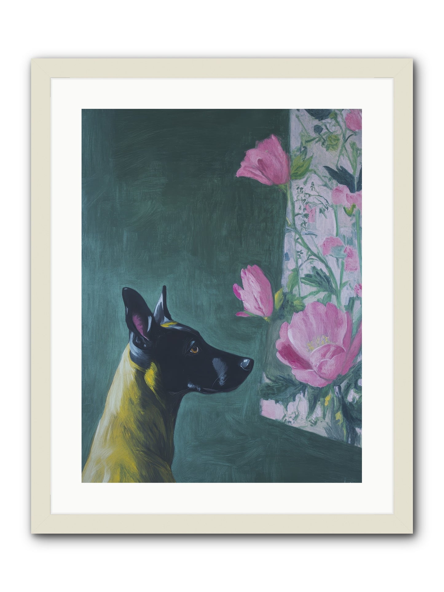 My Dashing Fellow -- Framed Print - White 18x24
