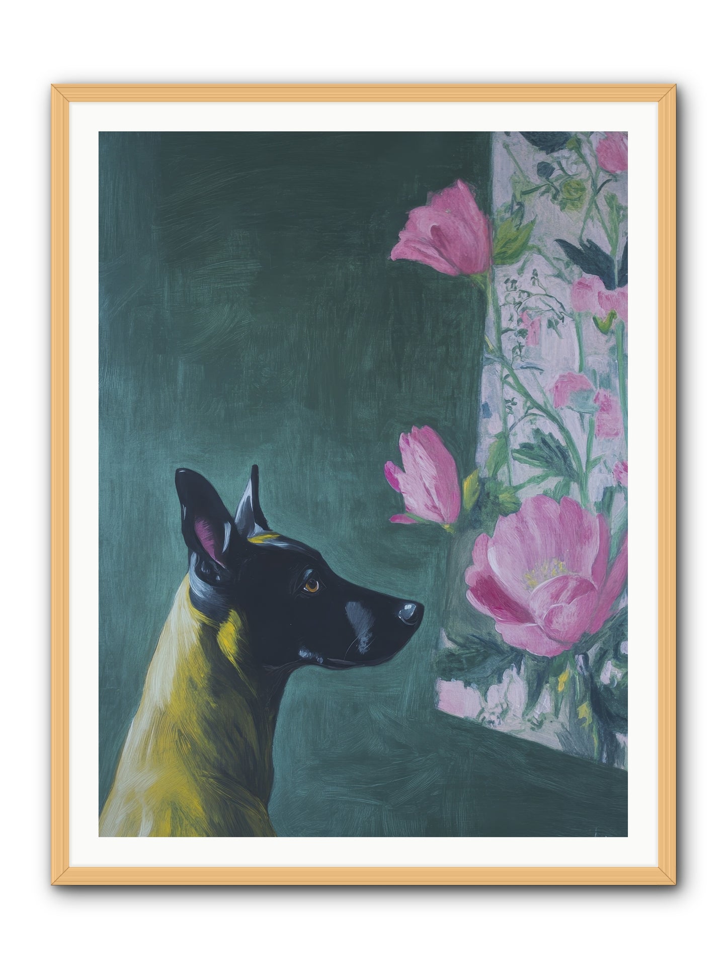 My Dashing Fellow -- Framed Print - Natural 36x48