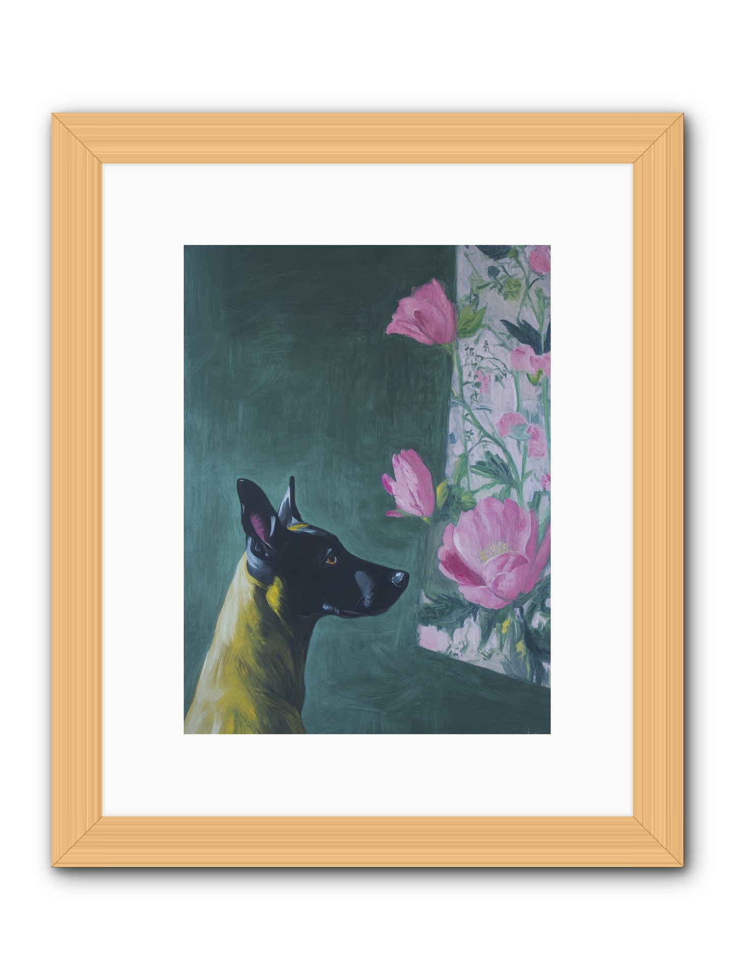 My Dashing Fellow -- Framed Print - Natural 9x12