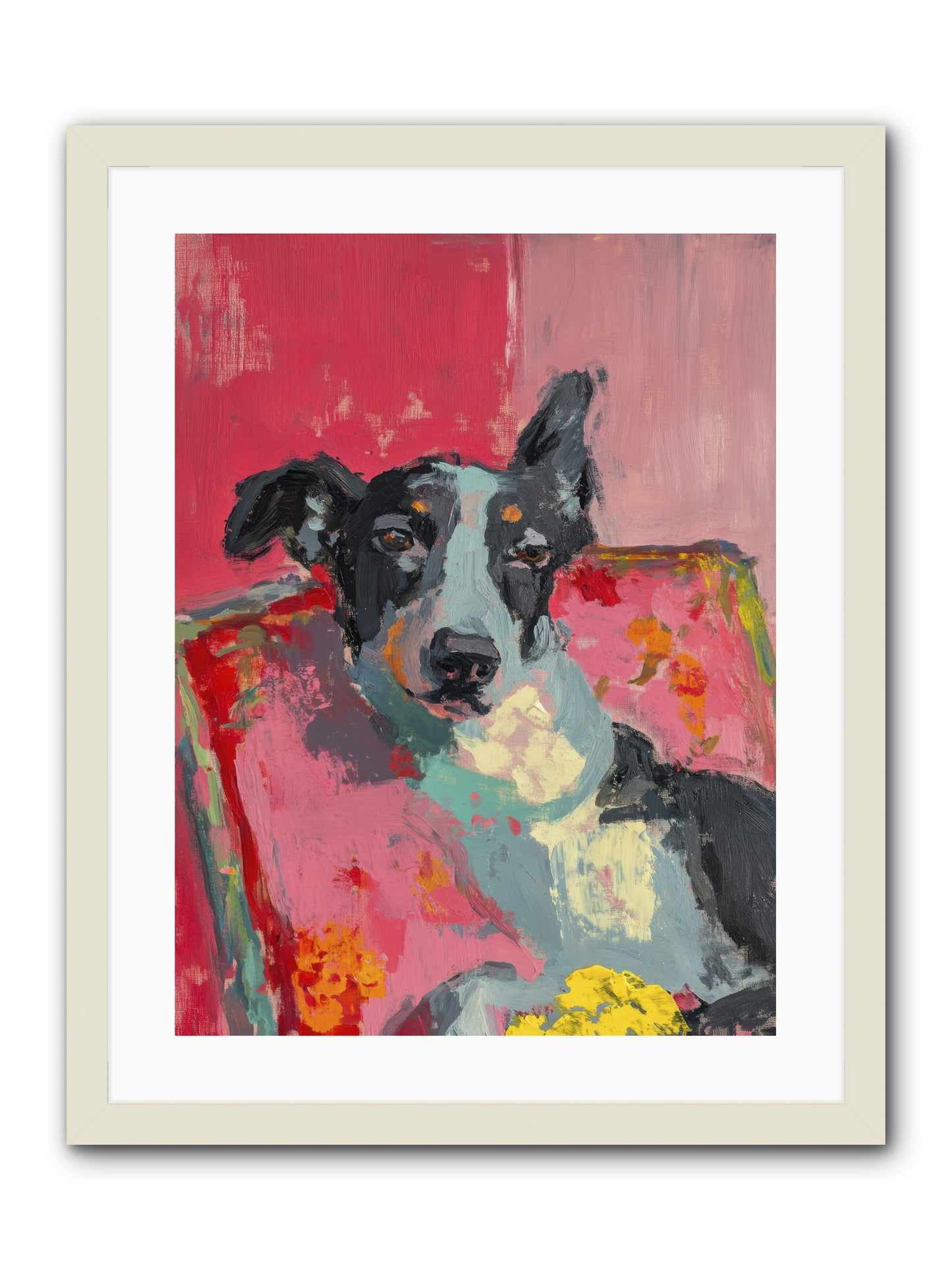 My Forever Buddy -- Framed Print - White 18x24