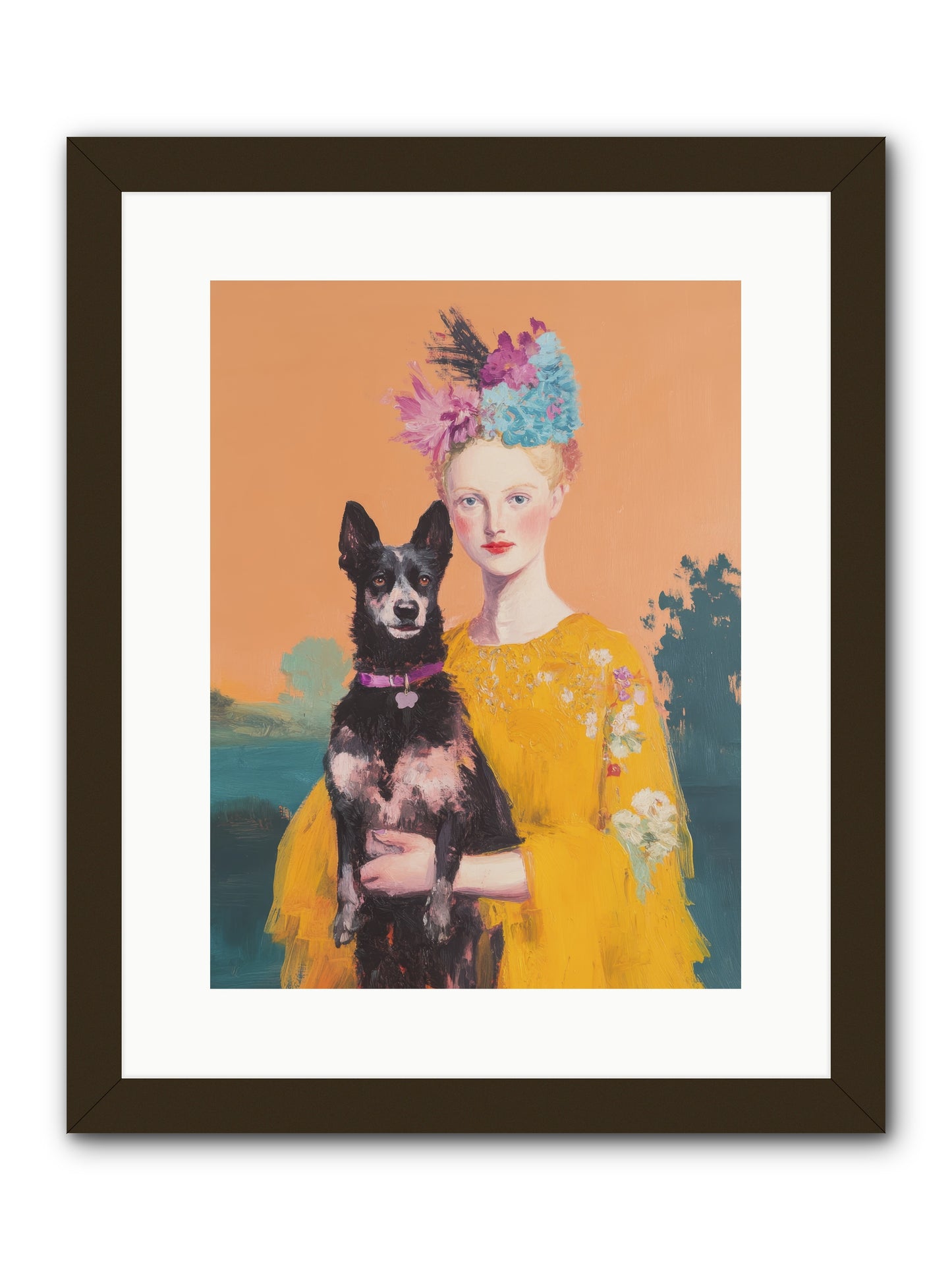 My Heartbeat -- Framed Print - Black 12x16