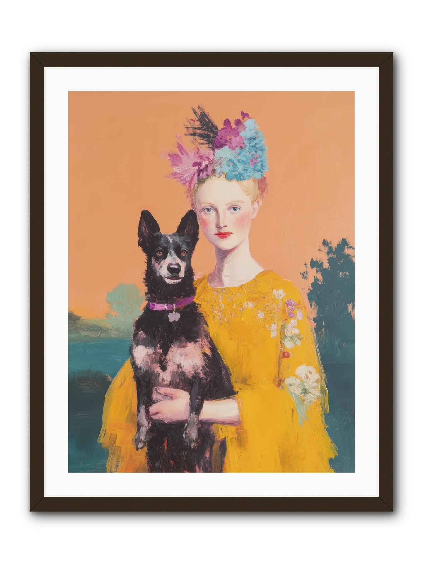 My Heartbeat -- Framed Print - Black 24x32