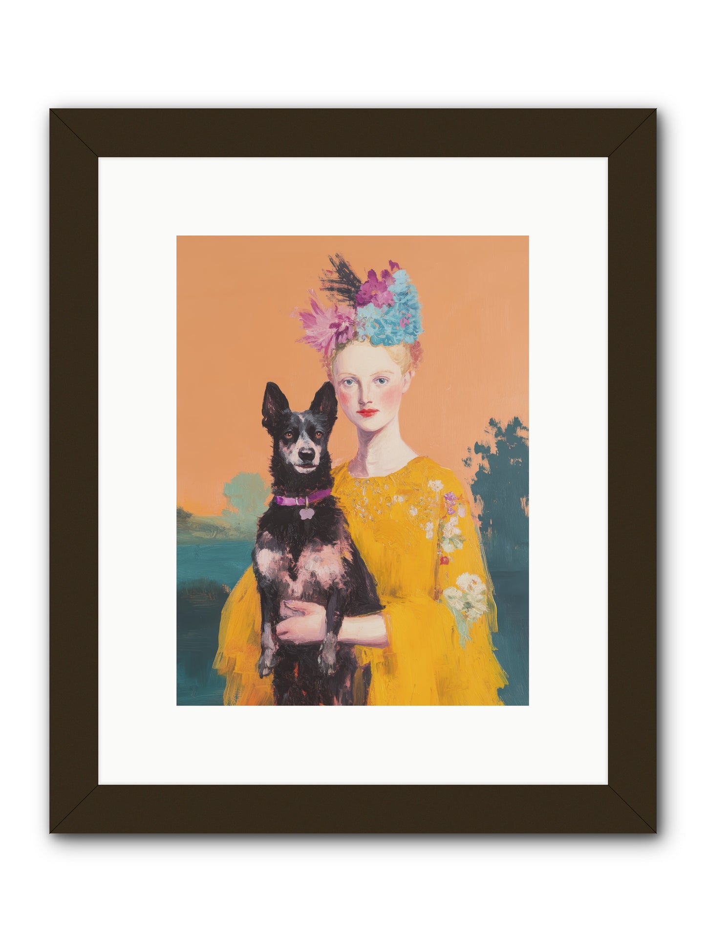 My Heartbeat -- Framed Print - Black 9x12