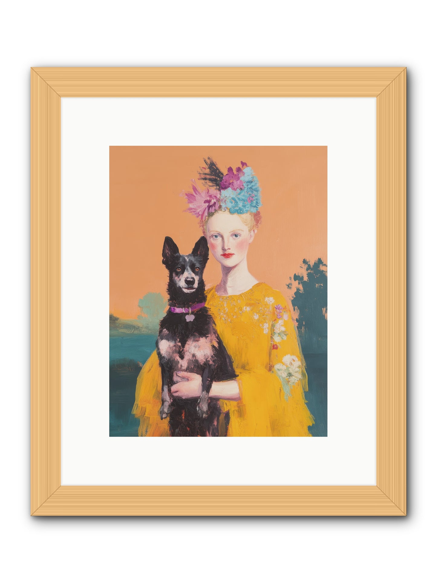 My Heartbeat -- Framed Print - Natural 9x12