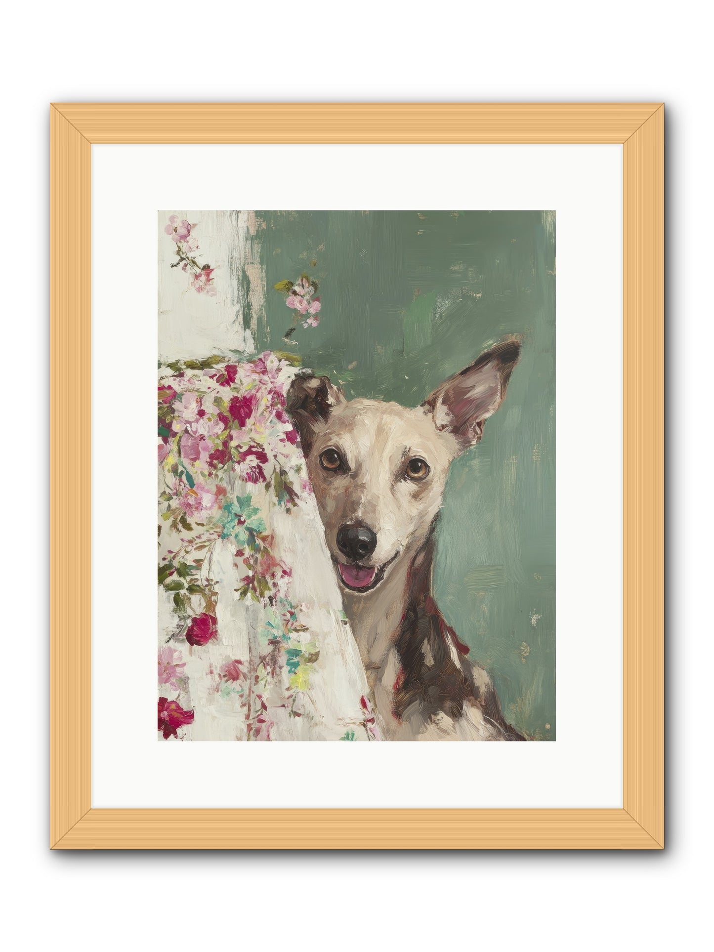 My Heart's Delight -- Framed Print - Natural 12x16