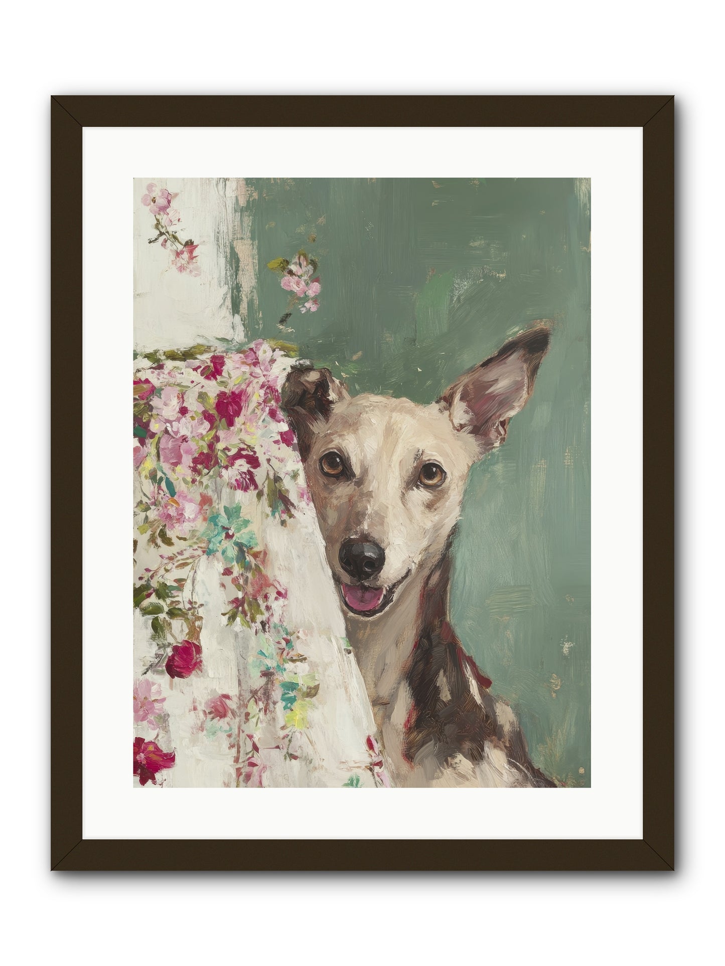 My Heart's Delight -- Framed Print - Black 18x24