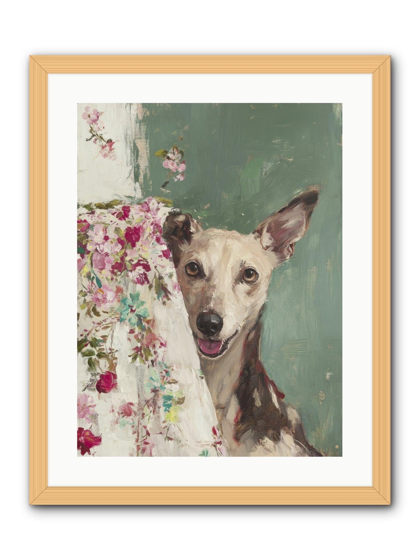 My Heart's Delight -- Framed Print - Natural 18x24