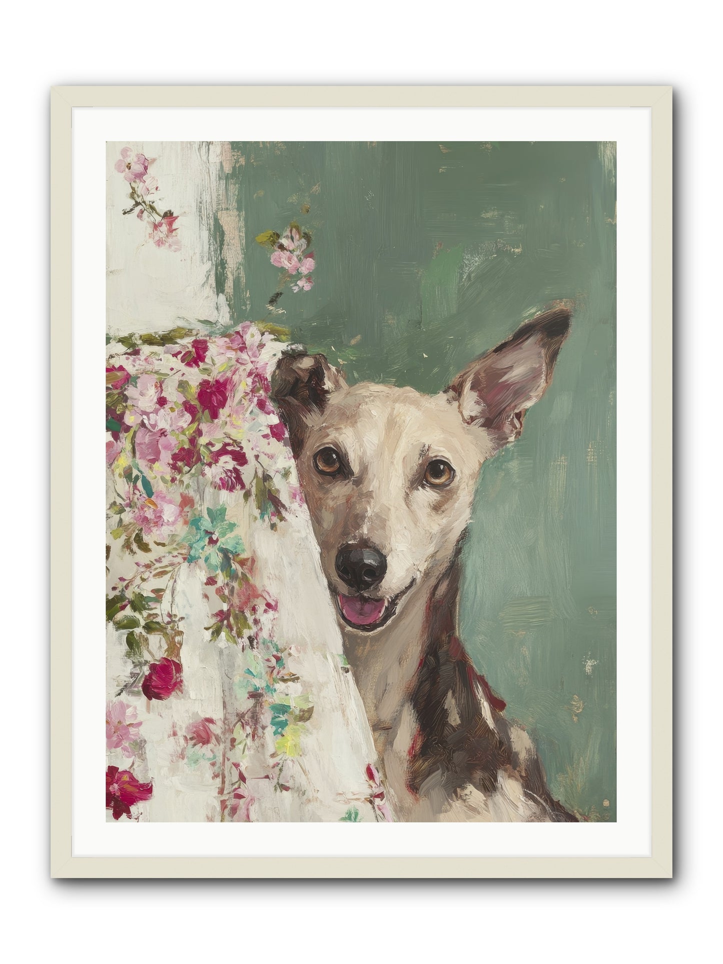 My Heart's Delight -- Framed Print - White 30x40