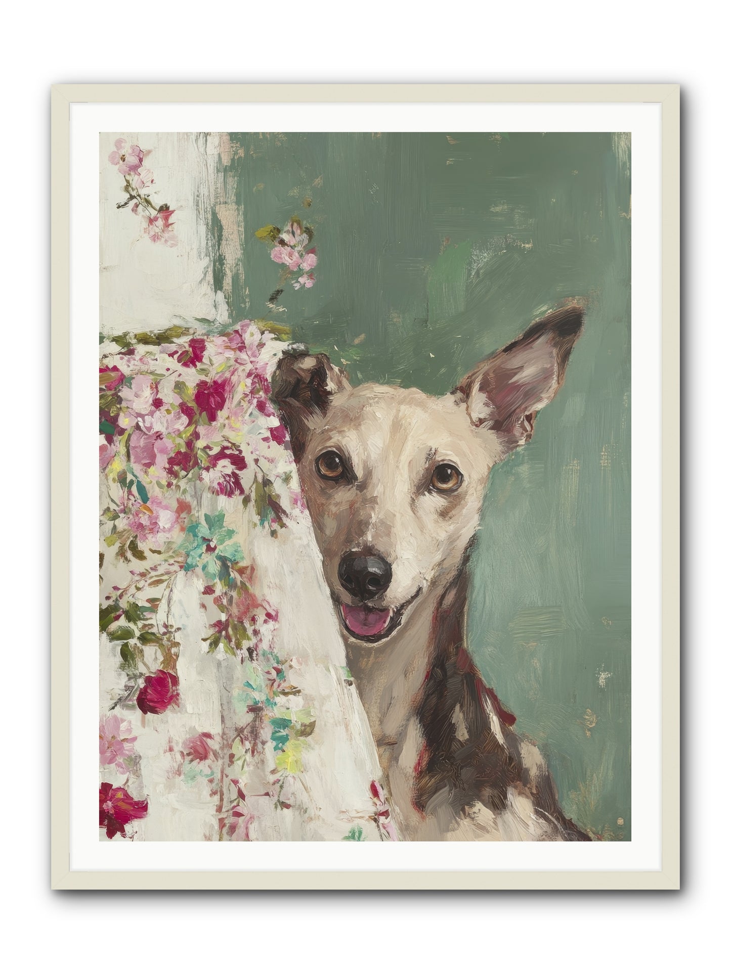 My Heart's Delight -- Framed Print - White 36x48