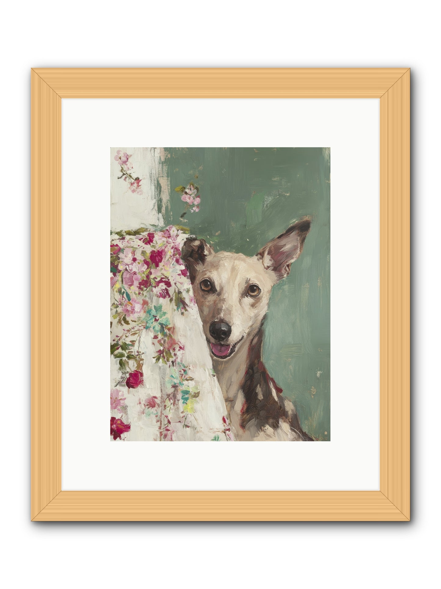 My Heart's Delight -- Framed Print - Natural 9x12