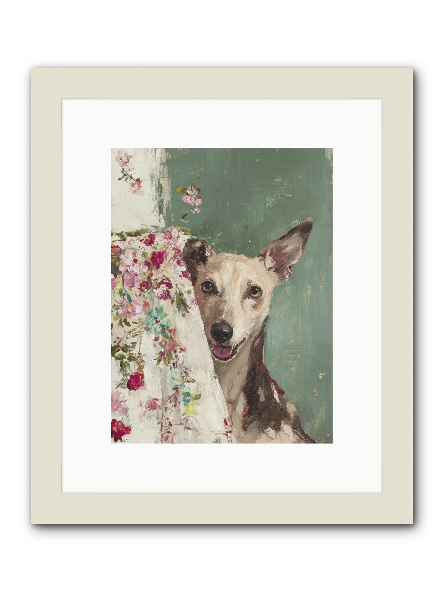 My Heart's Delight -- Framed Print - White 9x12