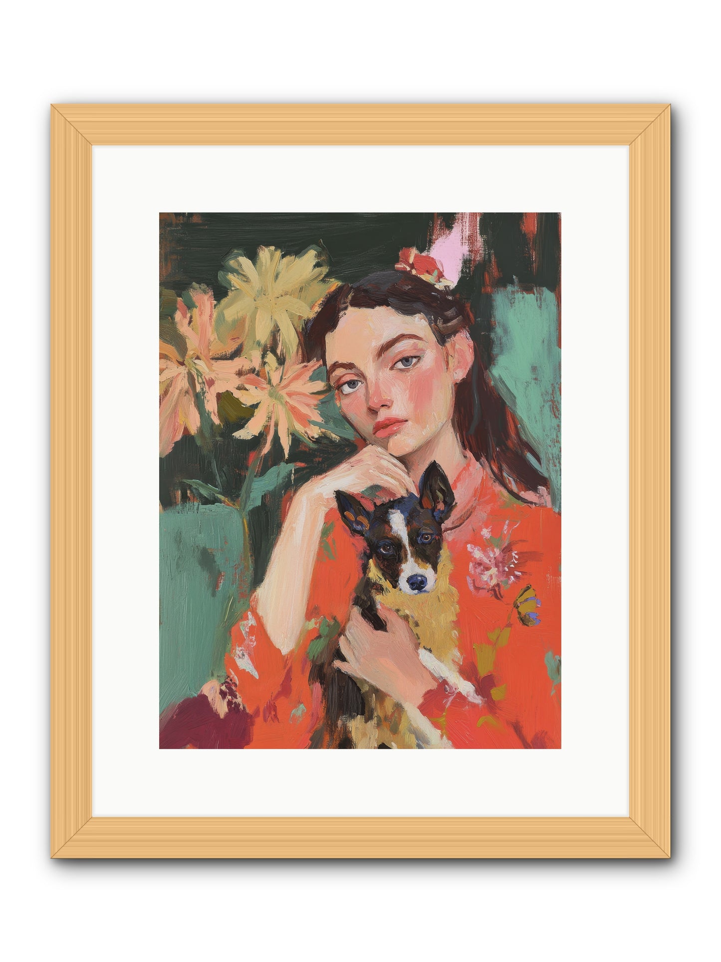 My Other Half -- Framed Print - Natural 12x16