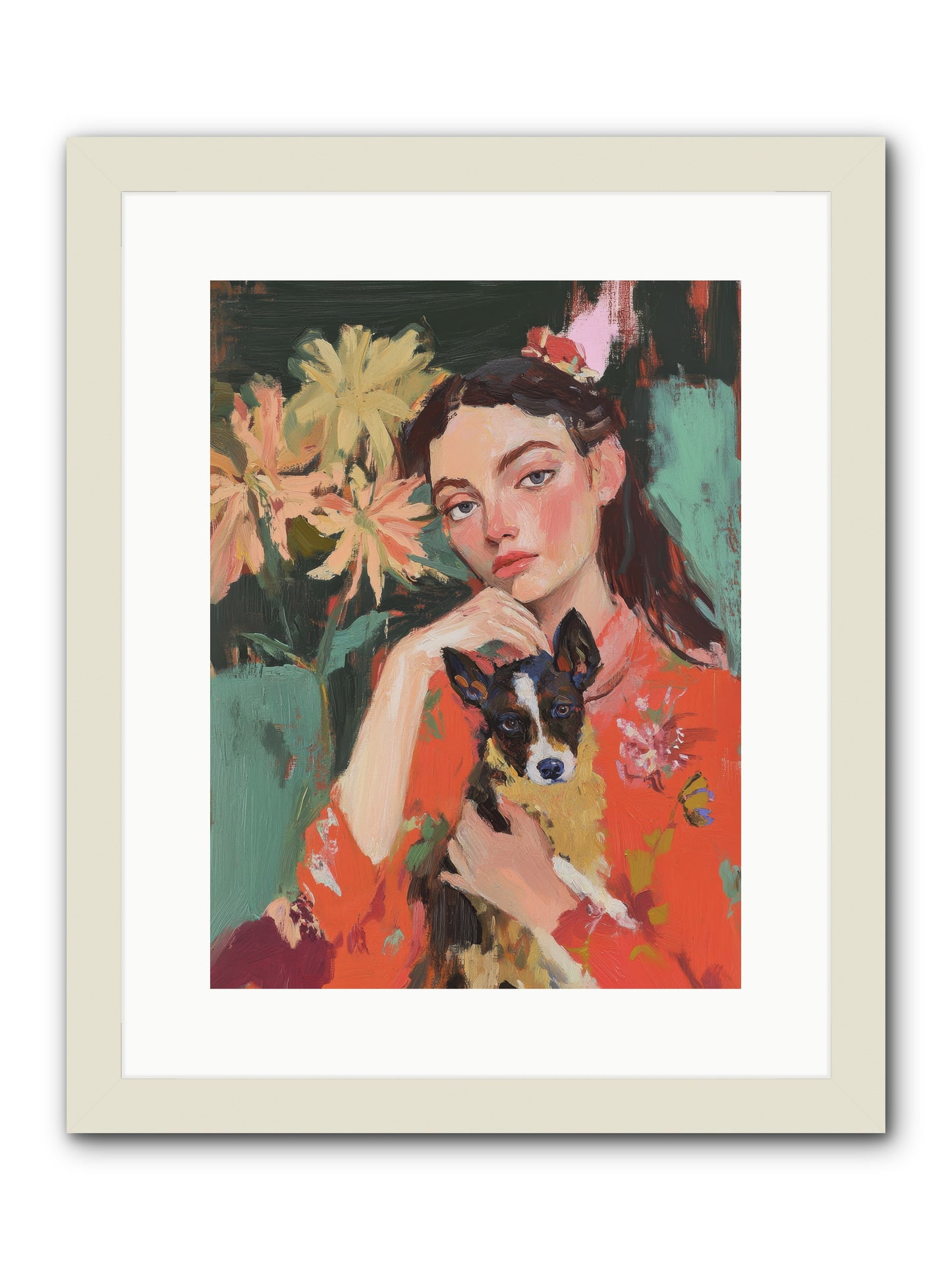 My Other Half -- Framed Print - White 12x16