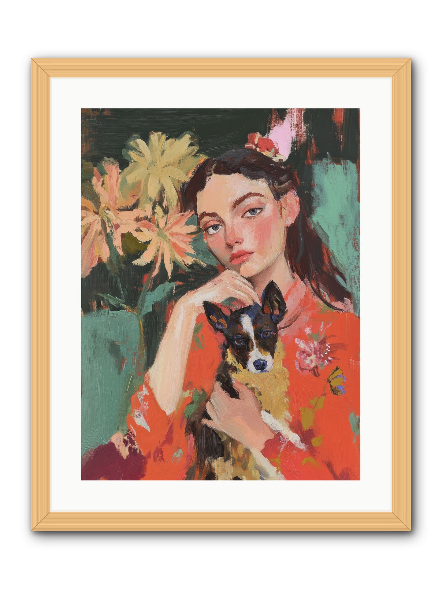 My Other Half -- Framed Print - Natural 18x24