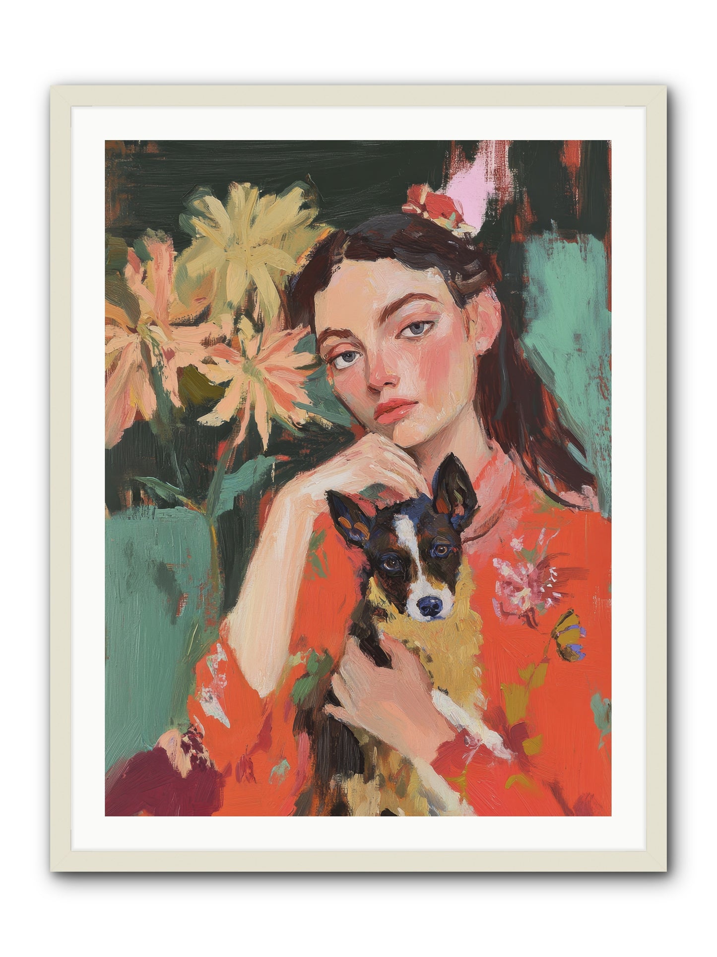 My Other Half -- Framed Print - White 30x40