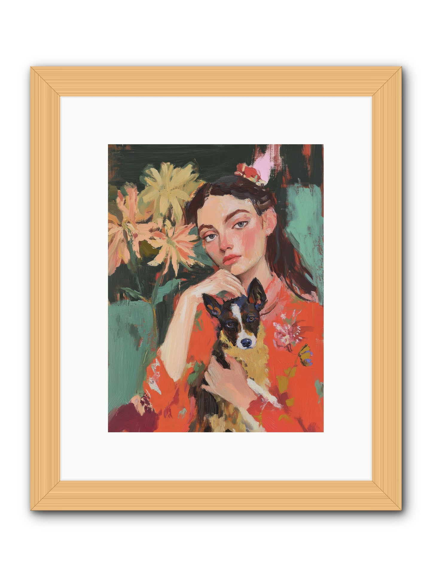 My Other Half -- Framed Print - Natural 9x12
