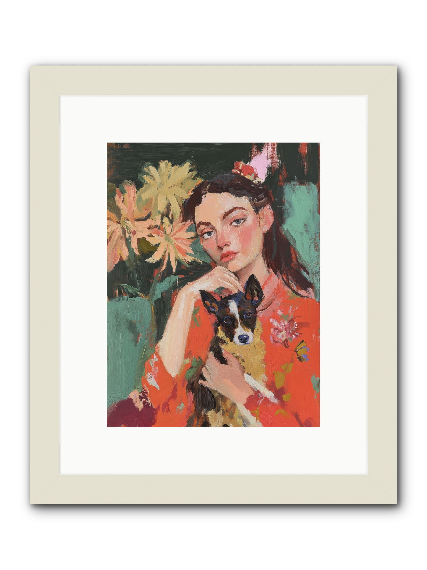 My Other Half -- Framed Print - White 9x12
