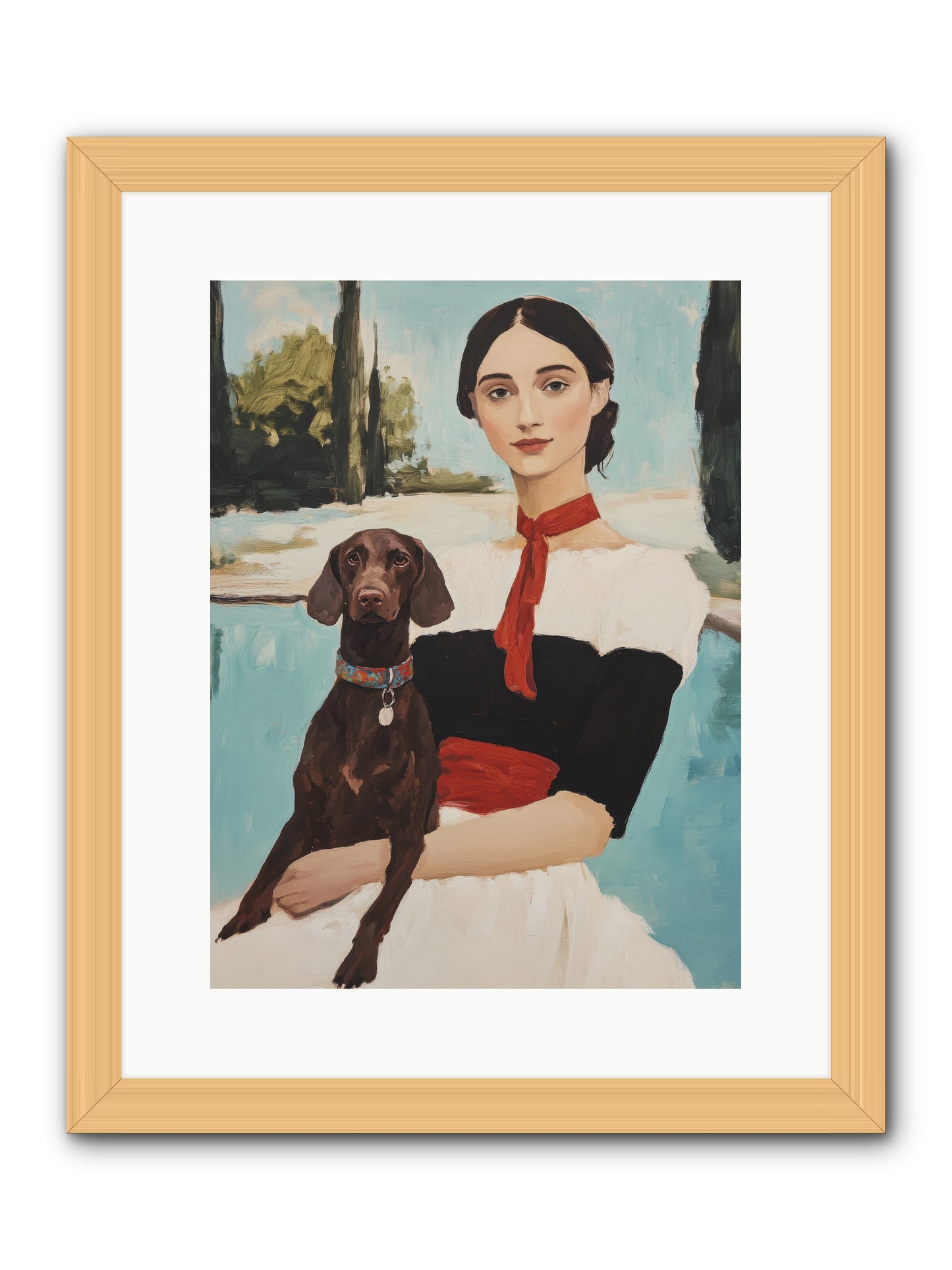 My Truest Self -- Framed Print - Natural 12x16