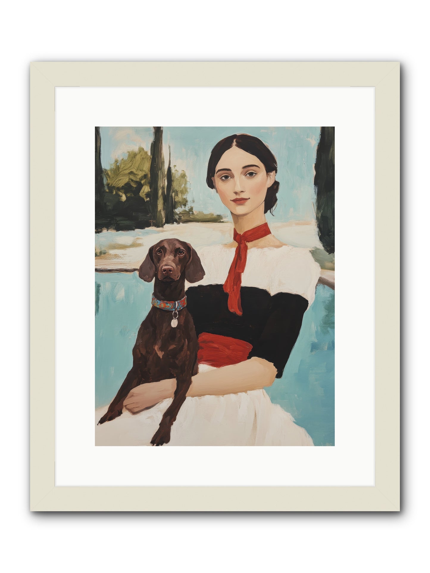 My Truest Self -- Framed Print - White 12x16