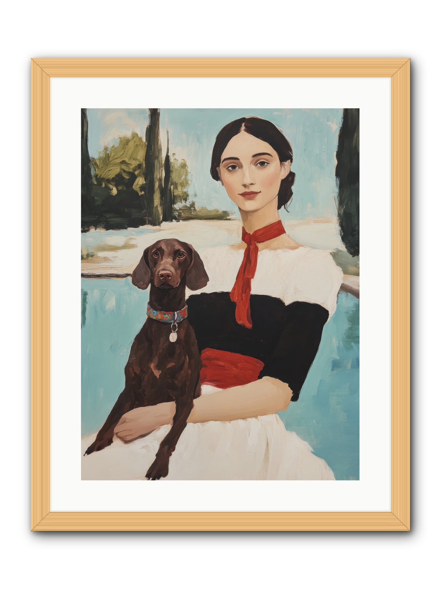 My Truest Self -- Framed Print - Natural 18x24