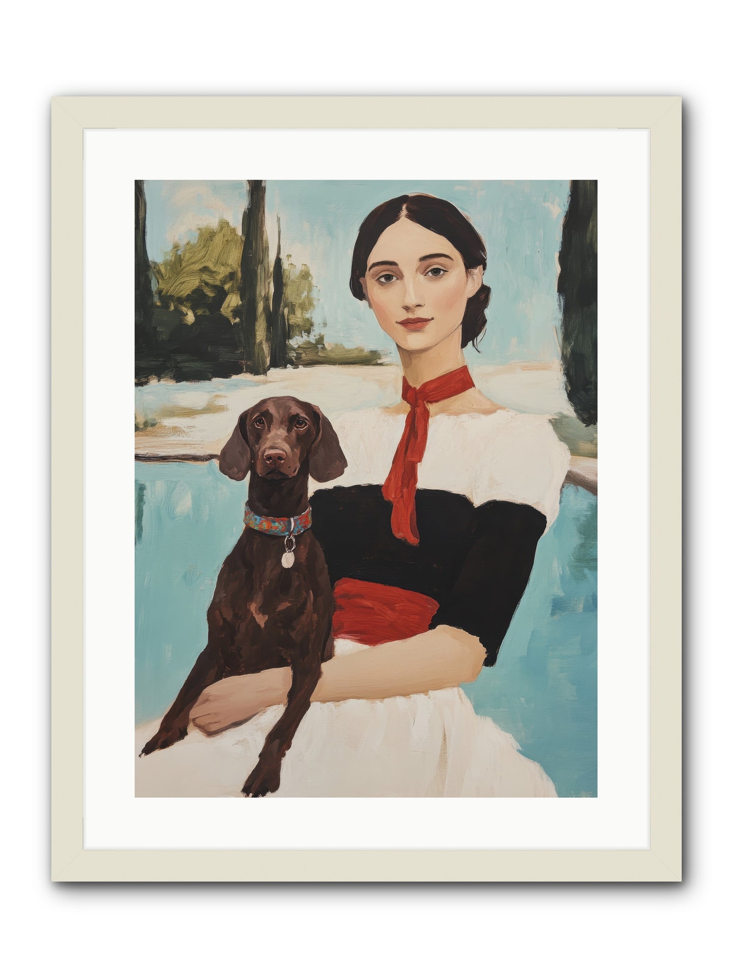 My Truest Self -- Framed Print - White 18x24