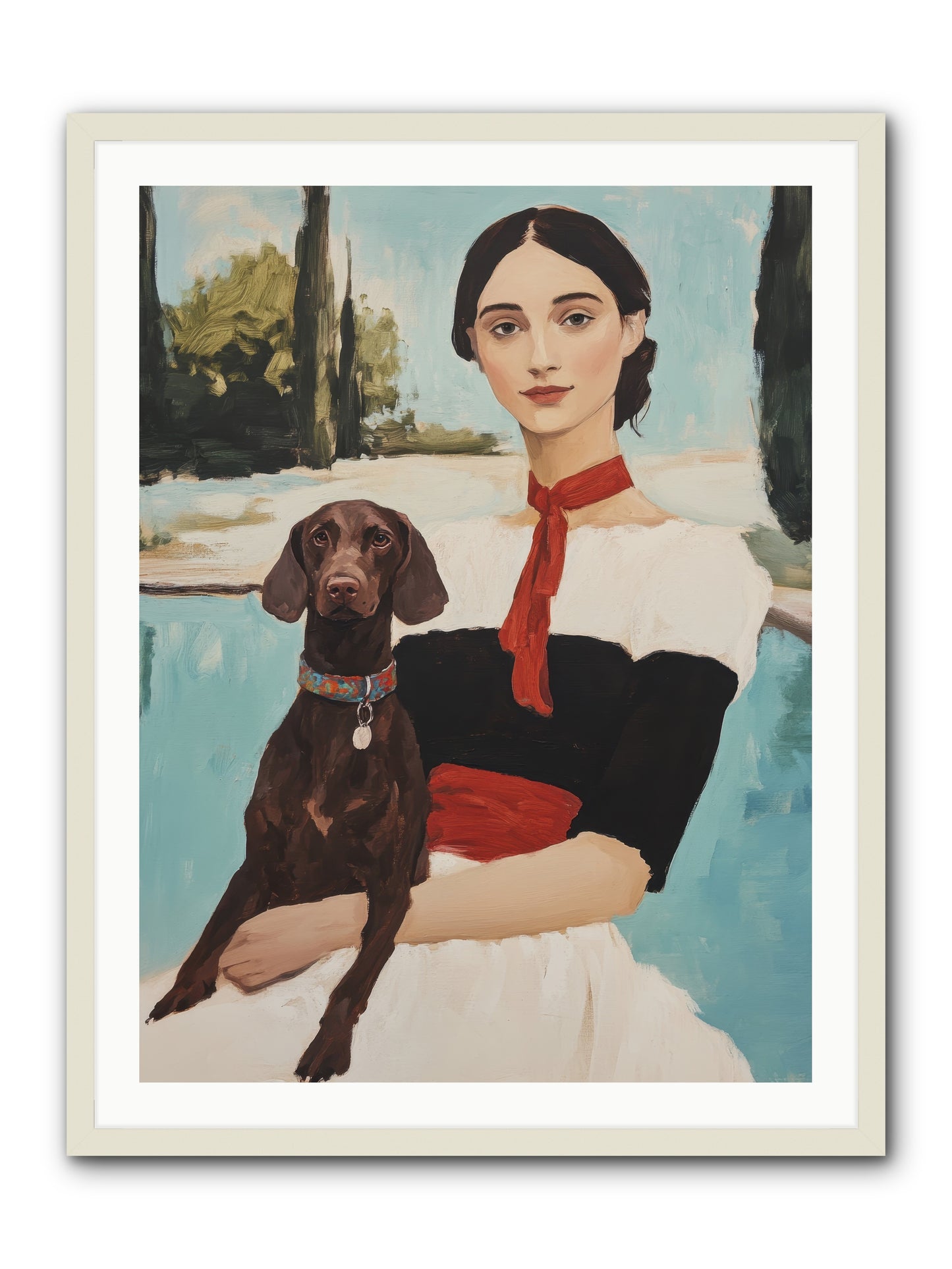 My Truest Self -- Framed Print - White 30x40