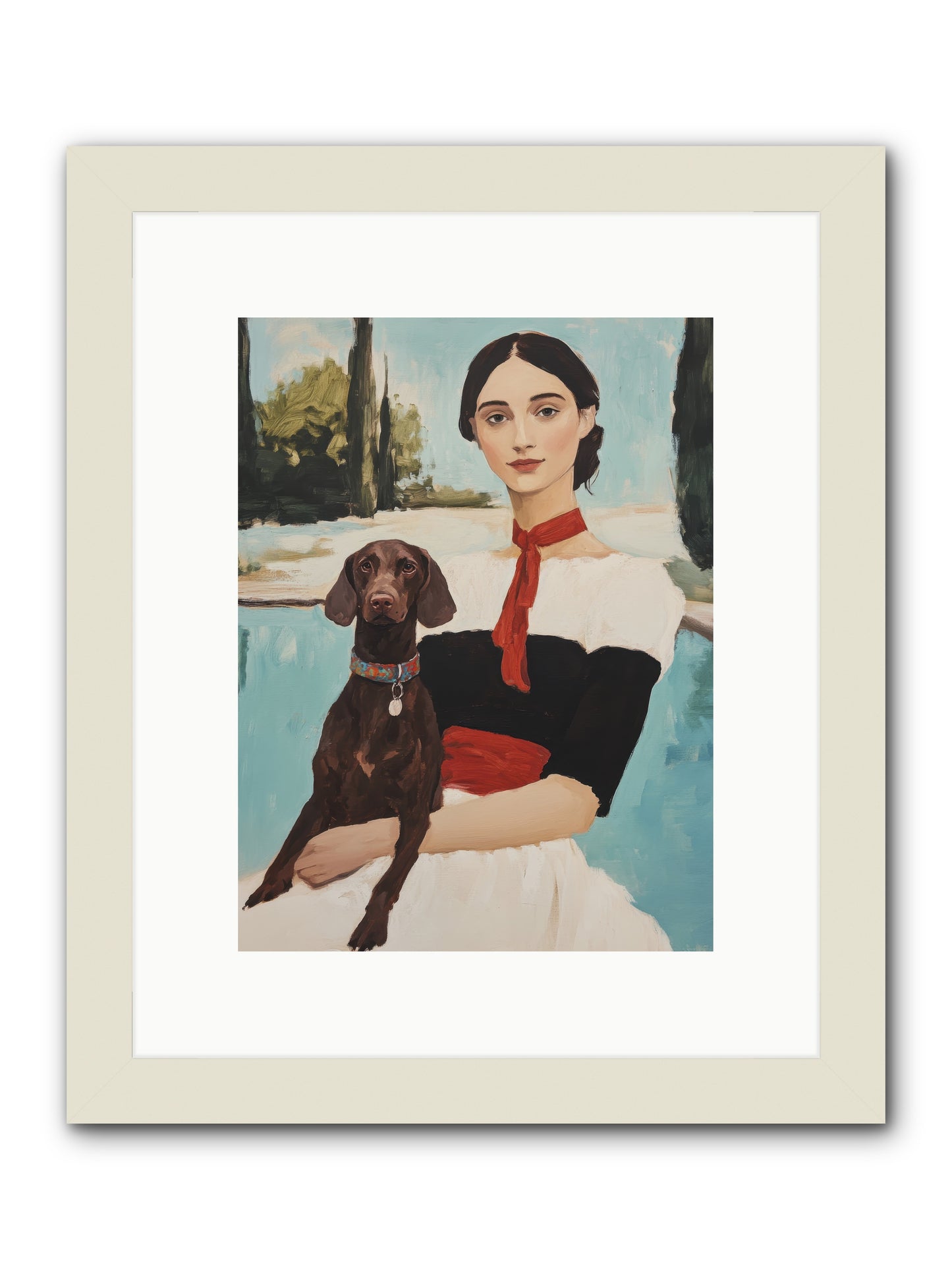 My Truest Self -- Framed Print - White 9x12