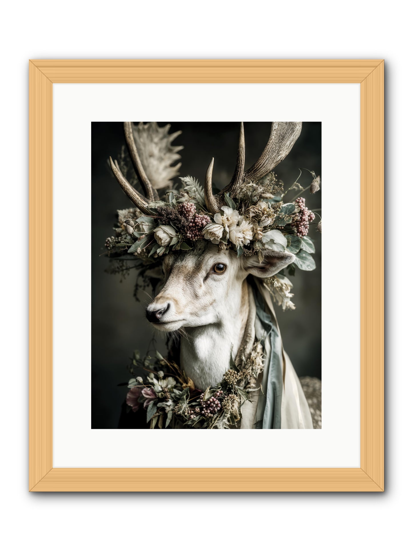 Nanette -- Framed Print - Natural 12x16