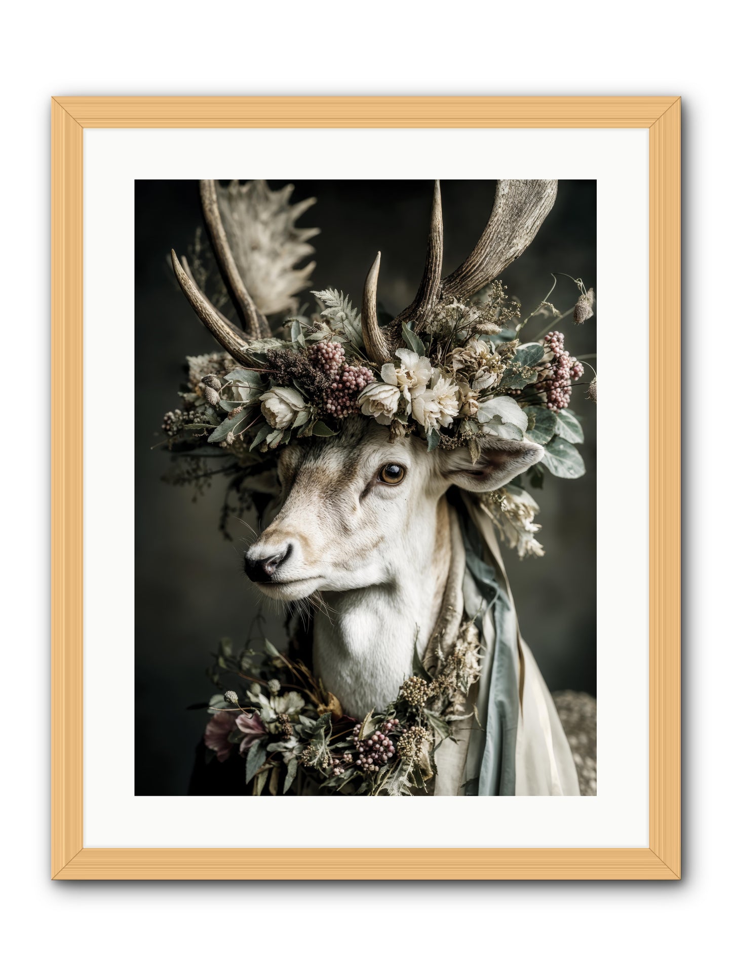 Nanette -- Framed Print - Natural 18x24