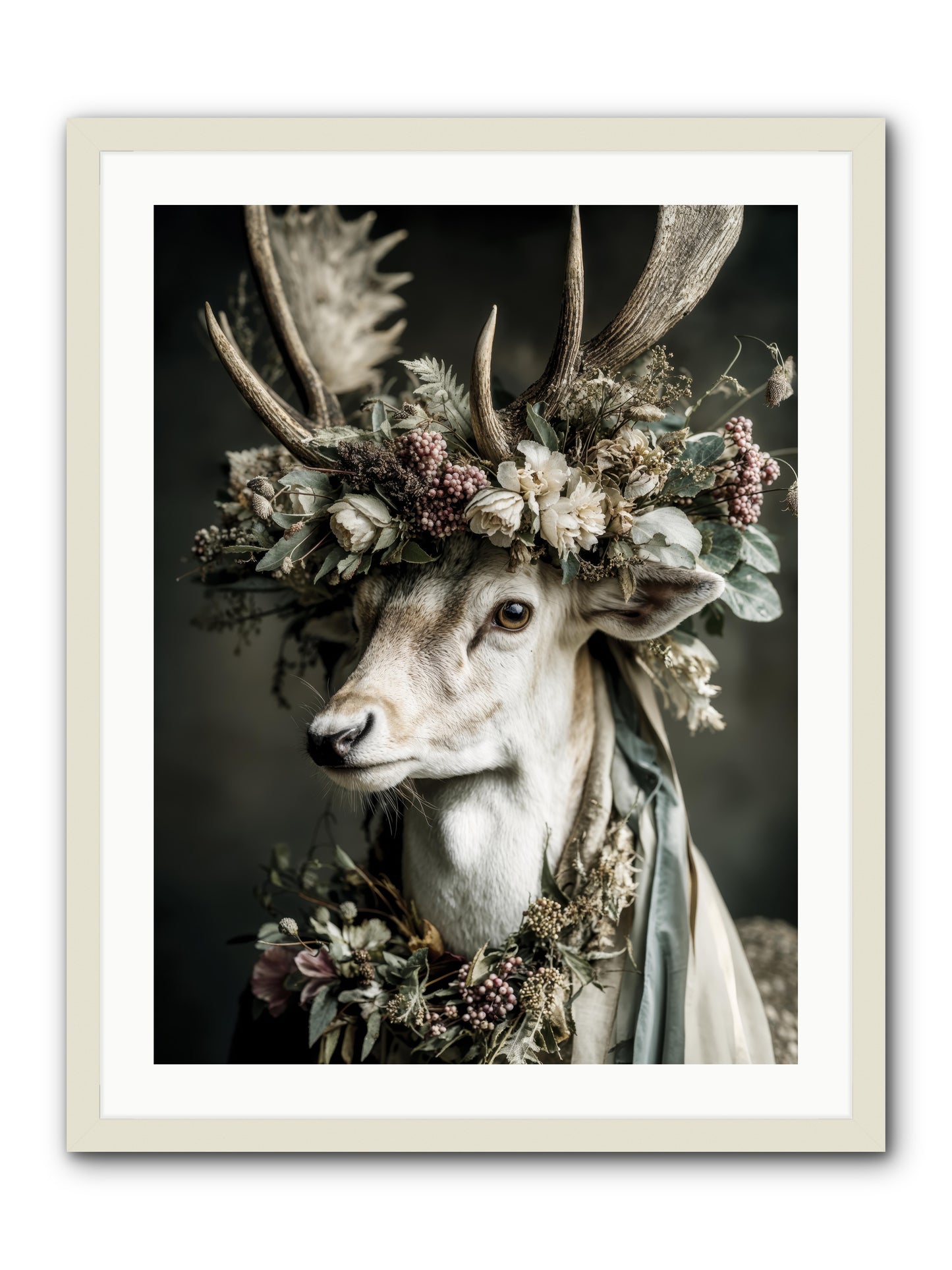 Nanette -- Framed Print - White 24x32