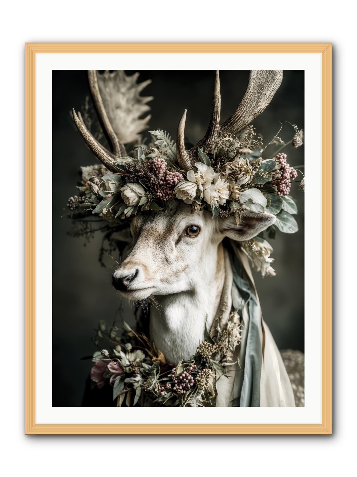Nanette -- Framed Print - Natural 30x40