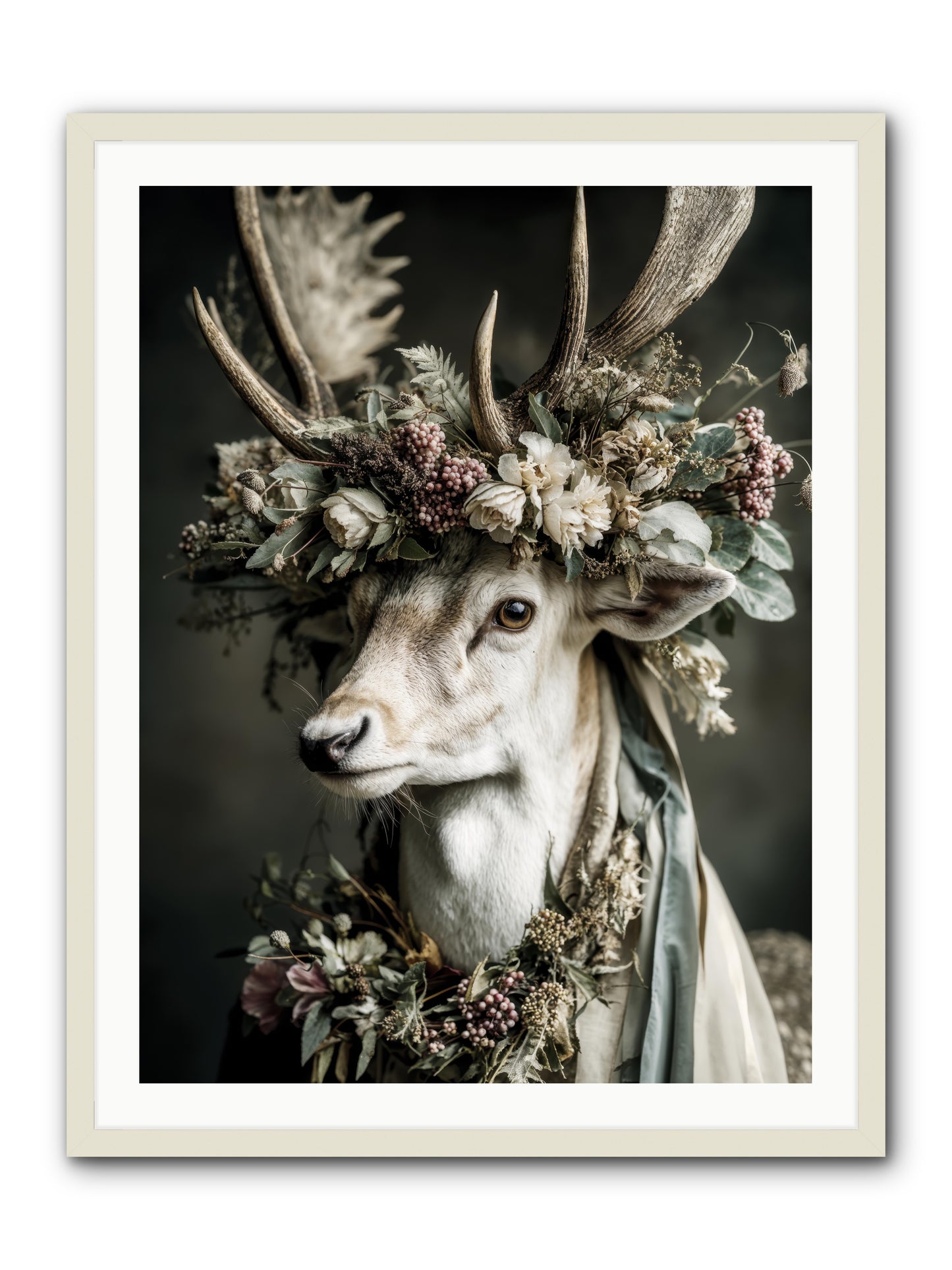 Nanette -- Framed Print - White 30x40
