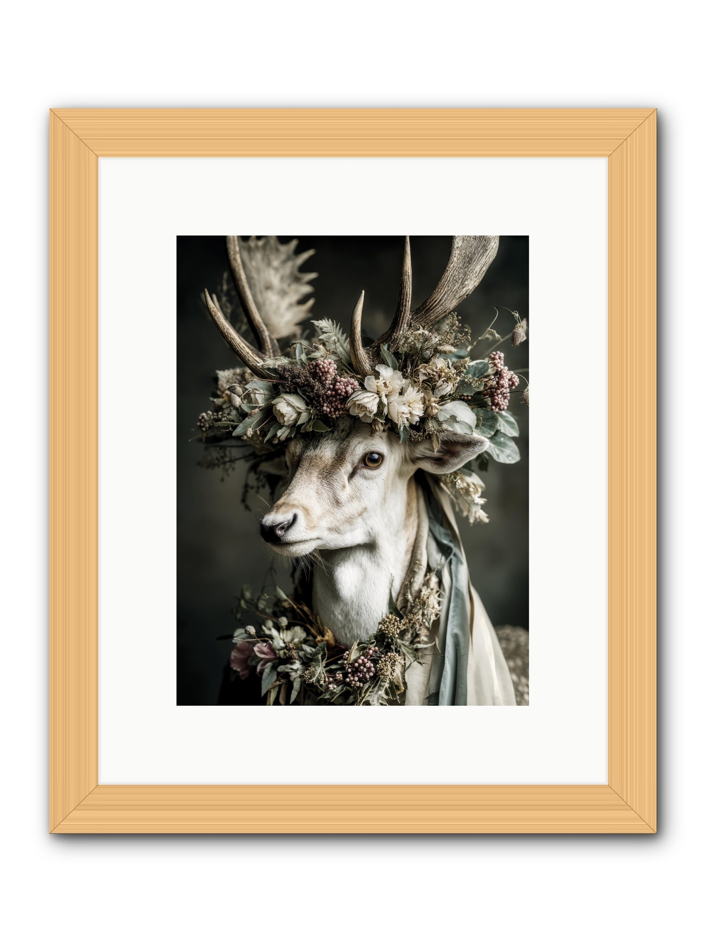 Nanette -- Framed Print - Natural 9x12