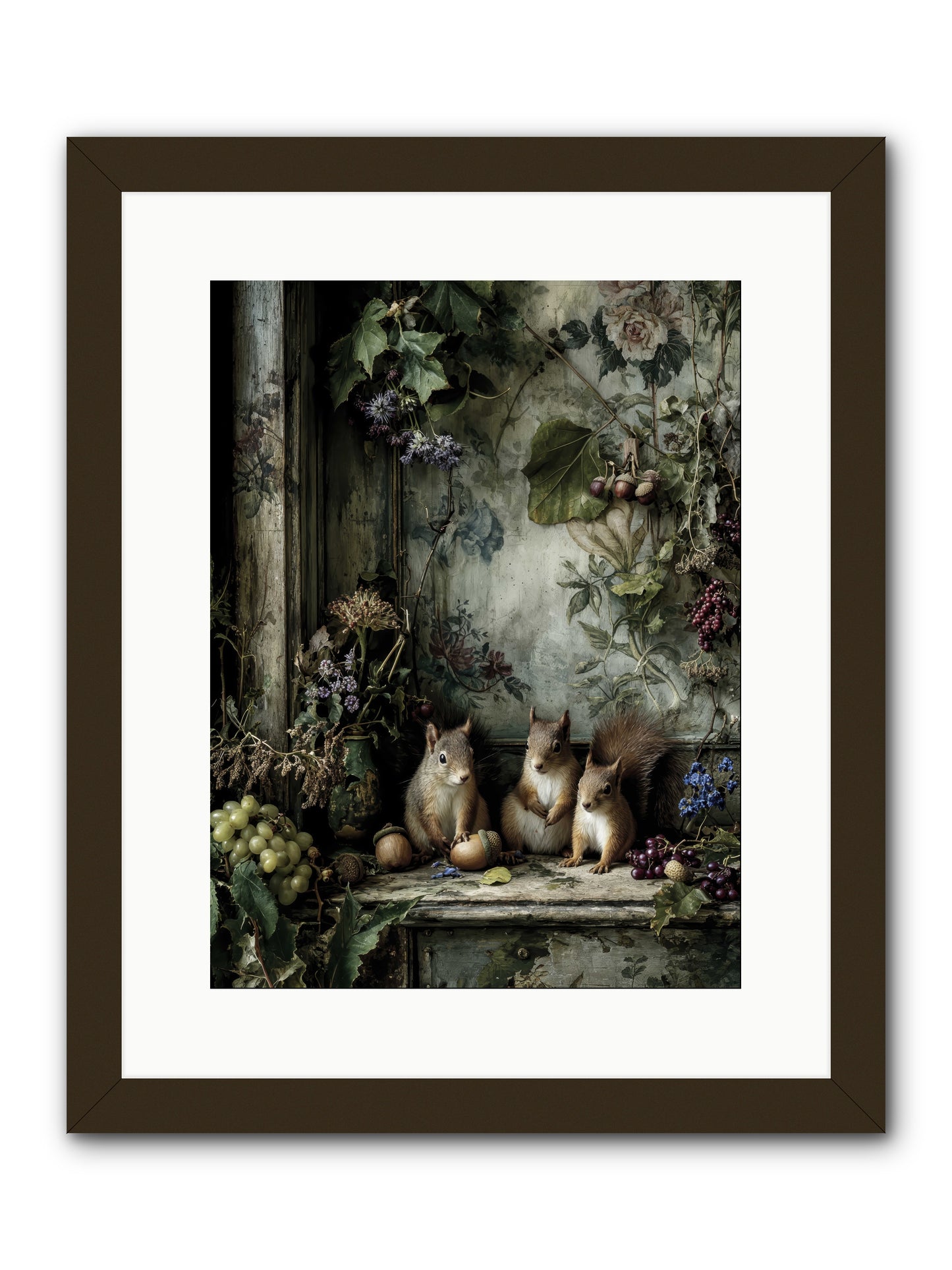 Nature’s Quiet CollectorsREZ -- Framed Print - Black 12x16