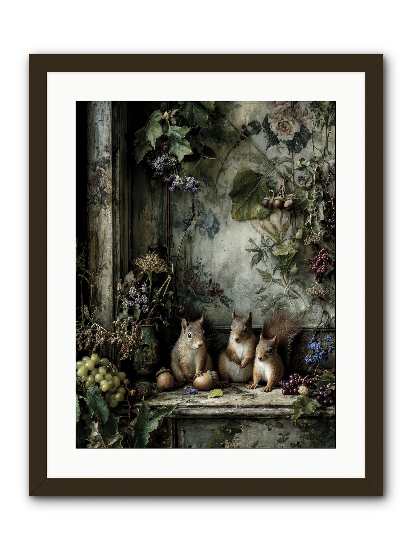 Nature’s Quiet CollectorsREZ -- Framed Print - Black 18x24